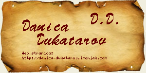 Danica Dukatarov vizit kartica